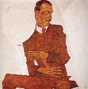 Egon Schiele, Portrait of the Art Critic Arthur Roessler